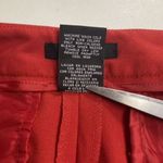 Rafaella  Women’s Red Cuffed Pants Size 10 Inseam 27.5‎ Photo 5