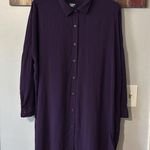 Lands end swim cover up dress medium/large NWOT Purple Photo 0