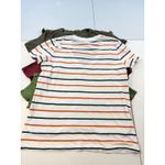 Madewell  XS V-Neck T-Shirt Bundle (4 shirts) Olive Red‎ Striped Casual Photo 7