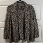 Eileen Fisher  3/4 Sleeve Loose Knit Cardigan Brown 1X Photo 0