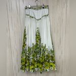 Alemais Green and Cream Floral Wallis Linen Tie Skirt Size 0 Photo 2
