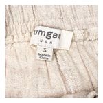 Umgee Linen Cotton Shorts Women's Small Pull On Tie Front Frayed Hem Layered USA Photo 2