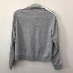 Adidas  Gray Cropped Quarter Zip Pullover Classic Photo 5