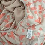 Kaileigh Size 2XL Coral Cream Floral Faux Wrap V-Neck Peplum Blouse Business Photo 4