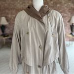 Gallery Gray Putty Women’s Hooded Soft-shell Trenchcoat M Photo 1