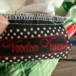 Voodoo Vixen Green & Red Floral Swing Dress Photo 8