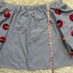 Tanya Taylor x Revolve Top Michele Striped Off-the-Shoulder Embroidered 8 Photo 10