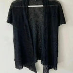 Eileen Fisher  black Open Sweater Vest size ps Photo 0