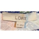 Loft  Floral Sleeveless Dress Blue Red Flowers Cutout Back Casual‎ Size XS Photo 8