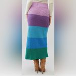 Show Me Your Mumu NWT Revolve  Pippa Sweater Skirt in Sunset Stripe Knit SZ S Photo 1