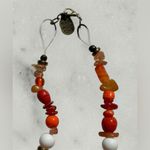 Persimmon Orange Mushroom Necklace Photo 1