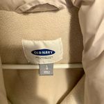 Old Navy  Light Tan Fleece-Lined Puffer Vest | Size Large Photo 2