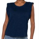 Liverpool Royal Navy Double Layer Flutter Sleeve Knit Top Size Large Photo 0