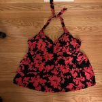 Aqua Green Ruffle Halter tankini swim top Coral Beach Photo 3