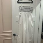 ZARA  Sleeveless Smocked CONTRASTING POPLIN Maxi Dress Photo 1