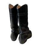 Vintage Longlife Indiana Women's Riding Boot Black Horseback Western Size 8 Photo 1