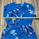 Apt. 9  Vibrant Blue Short Sleeve Floral Dress with Tie Waist, Size Large NWT Photo 12