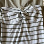 Derek Heart  Olive and White Striped Dress Photo 1