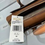 Michael Kors Honeycomb Multi Mercer Satchel Pebbled Leather Belt Purse Photo 7