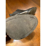 Antonio Melani  Black Leather Studded Bootie Heels Women’s 9 Grunge Witch Biker Photo 6