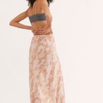 Free People  Kendall Pink Camo Midi Skirt Photo 3
