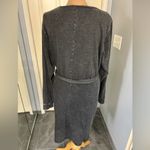 Torrid  Black Washed Belted‎ Fleece Sweatshirt Dress Photo 3