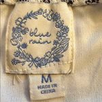 Francesca’s Blue Rain Gingham Plaid Jumpsuit Black White Size Medium Photo 6