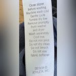 Athleta  Women’s Sz S Black/Gray Striped Poly Blend Leggings‎ Photo 5