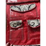 Hanging Cosmetic Beauty Organizer Bag Makeup Hair Skincare Travel Red Black 34” Photo 2