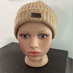 Coach  Beige Ribbed Knit Winter Beanie Hat Unisex One Size Casual Soft wool Blend Photo 5