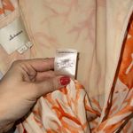 Anthropologie Elevenes  Orange Lophelia Coral Silk Blend Jumpsuit 2 Photo 9