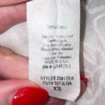 Allison Joy one shoulder embroidered eyelet ruffle blouse XS Photo 4