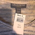 A pea in the pod  Maternity Striped V Neck Long Sleeve Knit Sweater Top S‎ Photo 1