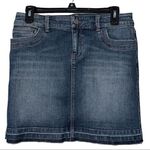 White House | Black Market  size 2 womens mini denim skirt button zip closure NWT Photo 0
