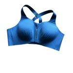 Knix Catalyst Athletic‎ Adjustable Sports Bra w Front Zip Support Blue Women 7 Size undefined Photo 1