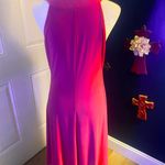 Tiana B Fuschia Halter Gown Red Size M Photo 4