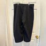 Old Navy  Stevie High Rise Black Ponte Knit‎ Wide Leg Cropped Pull-On Pants 2X Photo 3