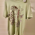 Disney  Winnie the Pooh T-Shirt Women's XXL Light Green Graphic Tee Photo 0