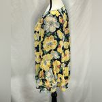 CHAPS  Floral Print Top Bell Ruffle Sleeve Peasant Off The Shoulder Blouse Photo 1