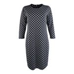 Ralph Lauren Lauren Ralph Lauren Navy Blue Green Geometric Floral 3/4 Sleeve Dress Size XL Photo 1