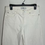Vineyard Vines high rise crop denim with fringed raw hem in white cap size 29 Photo 2