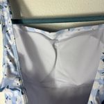 SheIn NWT Floral Blue and White One Piece Swimsuit Size Large Photo 6