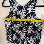 Madewell  Navy and White Crossback Floral Tank Top Size 4 Photo 2