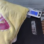 Rocawear Sweatshirt Vintage 90s Women 2X Plus Sequin Yellow Hood Zip 3/4 Sleeve Photo 14