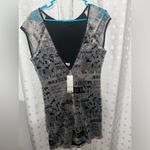 Urban Outfitters black grey and silver sequin mini dress with side slit Photo 6