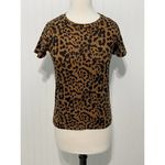 n:philanthropy Jigsaw BFF T-Shirt Leopard Animal Print Brown Black XS Photo 1