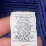 prAna  Women’s Sz Medium Gina Dress Cotton Blend Blue Stripe Short Sleeve Photo 4