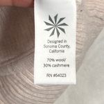 Athleta  Wool Cashmere Sweater Ribbed Knit‎ Pullover Long Sleeve Beige Size M Photo 4