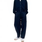 Uniqlo DRY Sweat Barrel Pants NWT Navy Large Photo 5