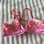Aerie  Pink and Red Floral Bra with Adjustable Straps Photo 3